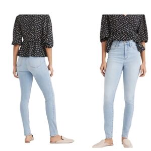 Madewell 11" Roadtripper Authentic Jeans in Meade Wash Light Blue Size 27T